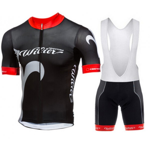 WILIER 2015 zwart Fietskleding Fietsshirt Korte+Korte Fietsbroeken Bib 2302