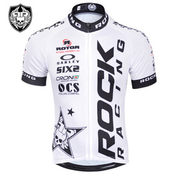 2015 Rock Racing Fietsshirt Korte Mouw wit 2232