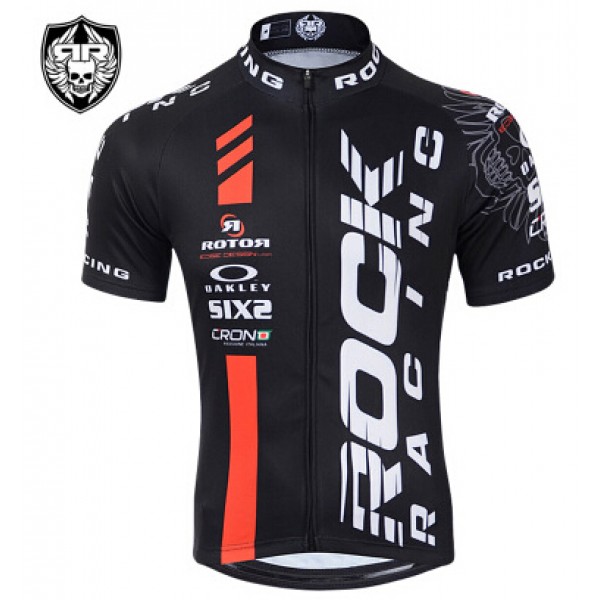 2015 Rock Racing Fietsshirt Korte Mouw rouge zwart 2235