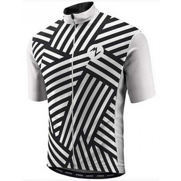 2015 MORVELO Fietsshirt Korte Mouw zwart wit 2440