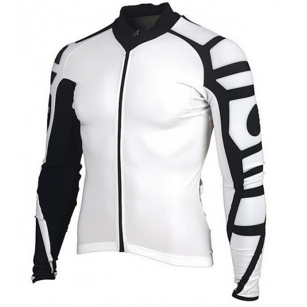 2015 ASSOS wit Fietsshirt lange mouw 1494