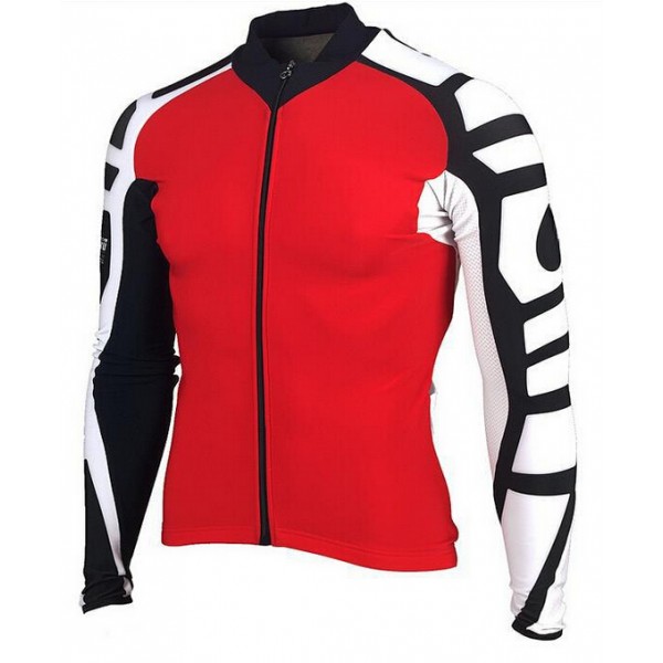 2015 ASSOS rouge Fietsshirt lange mouw 1495