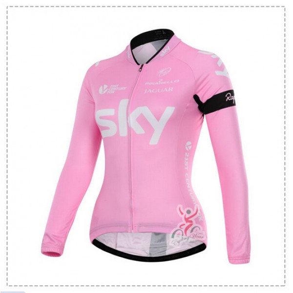 2015 Sky Dames Fietsshirt lange mouw 3680