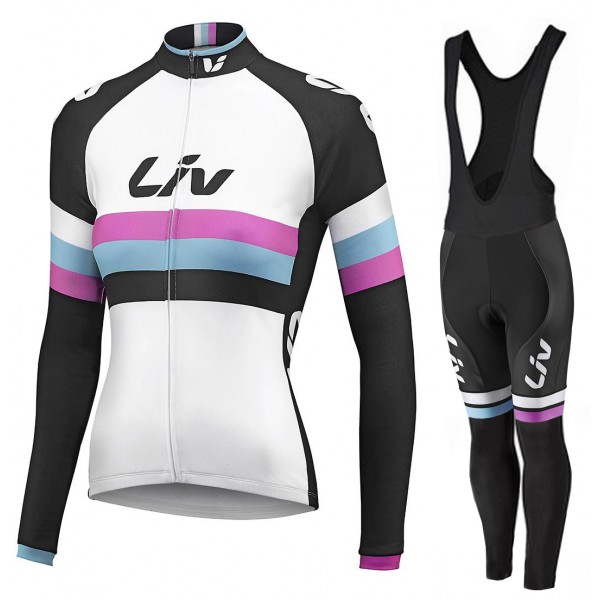 2015 Dames LIV Fietskleding Fietsshirt lange mouw+Lange fietsbroeken 3655