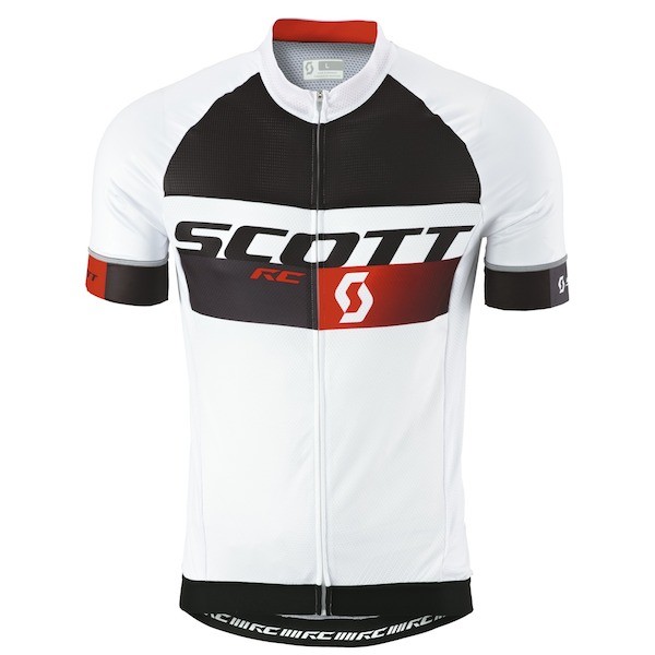 2015 Scott RC Pro zwart-wit-rood Fietsshirt Korte Mouwen 2257