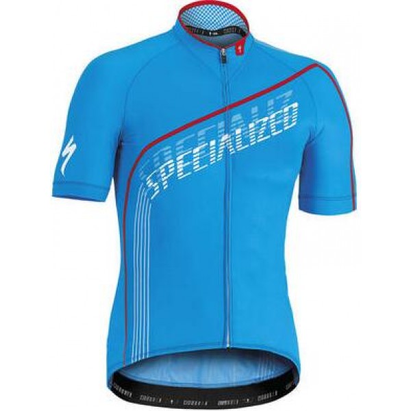 2016 Specialized SL Expert blauw Fietsshirt Korte Mouw 2016036023