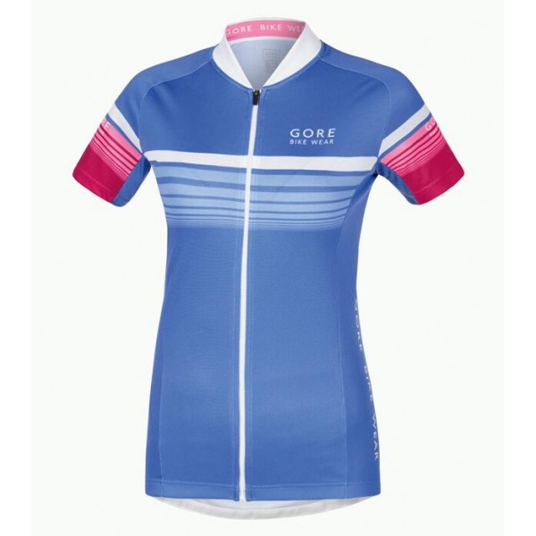 2016 GORE Fietsshirt Korte Mouw femme Element Speedy blauw rose fuchsia 2016036557