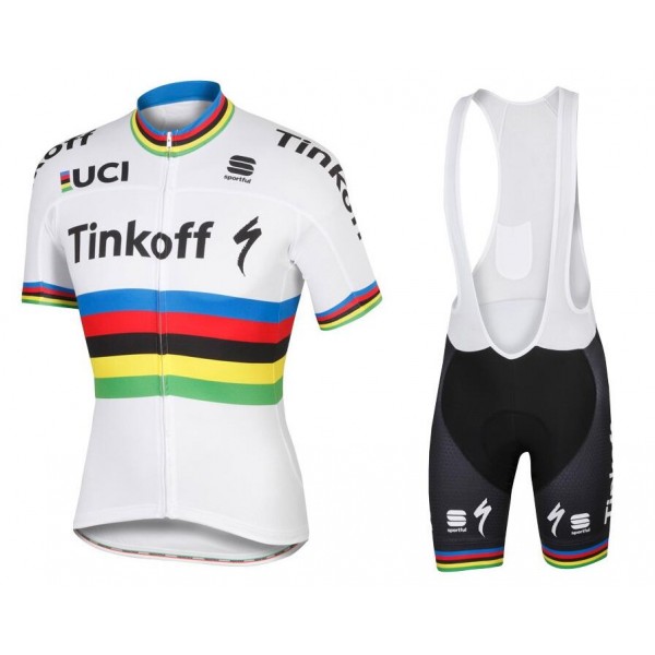 2016 TINKOFF World Champion Fietskleding Fietsshirt Korte+Korte Fietsbroeken Bib 2016036684