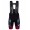 2016 Santini Interactive 30 zwart rood Korte Fietsbroeken Bib 2016036612