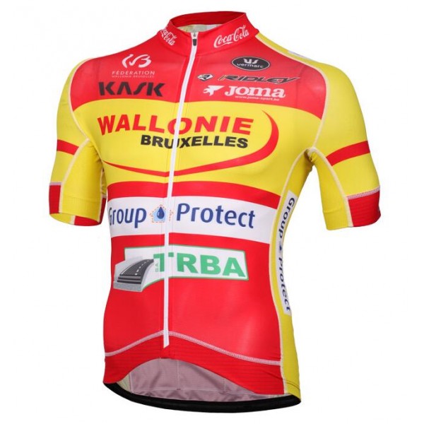 2016 WALLONIE BRUXELLES-GROUP PROTECT Fietsshirt Korte Mouw 2016036764