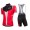 Nalini PRO rood Fietskleding Fietsshirt Korte+Korte Fietsbroeken Bib zwart wit rood 20160959