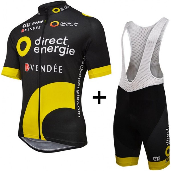 2016 Direct Energie Fietskleding Fietsshirt Korte+Korte Fietsbroeken Bib 20160940