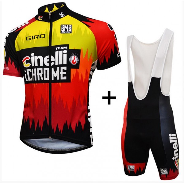 2016 Cinelli Chrome Fietskleding Fietsshirt Korte+Korte Fietsbroeken Bib 20160930