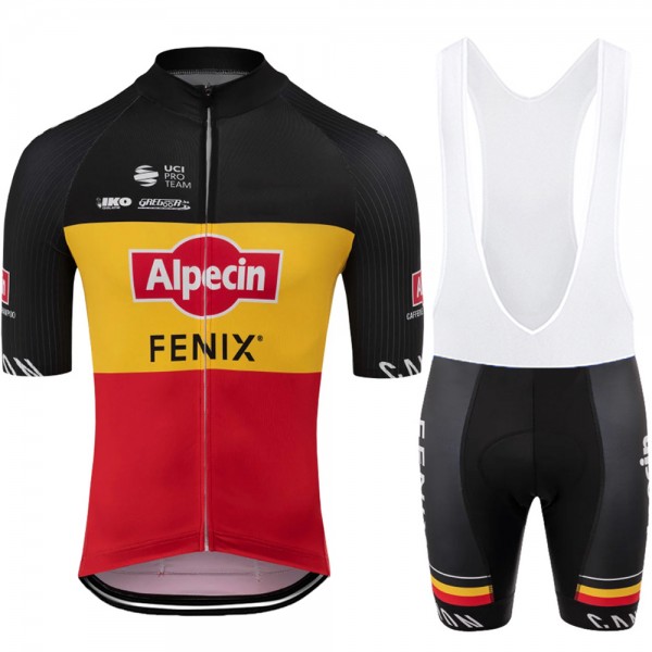 alpecin fenix 2020 Fietskleding Fietsshirt Korte Mouw+Korte Fietsbroeken Bib belgium 2021151