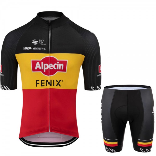 alpecin fenix 2020 Fietskleding Fietsshirt Korte Mouw+Korte Fietsbroeken belgium 2021152