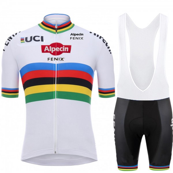 alpecin fenix 2020 wit Fietskleding Fietsshirt Korte Mouw+Korte Fietsbroeken Bib 2021147