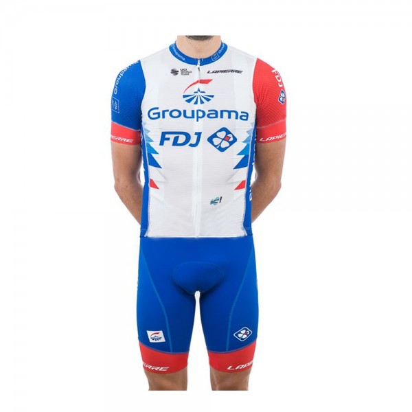 Groupama Fdj 2021 Fietskleding Fietsshirt Korte Mouw+Korte Fietsbroeken 2021162