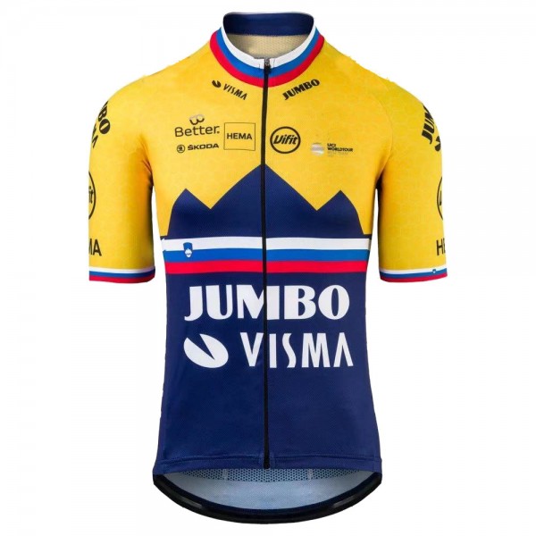 Jumbo Visma SLovenia Pro 2021 Team Wielershirt Korte Mouw 20210367