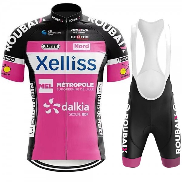 Xelliss Pro 2021 Team Fietskleding Fietsshirt Korte Mouw+Korte Fietsbroeken Bib 20210400