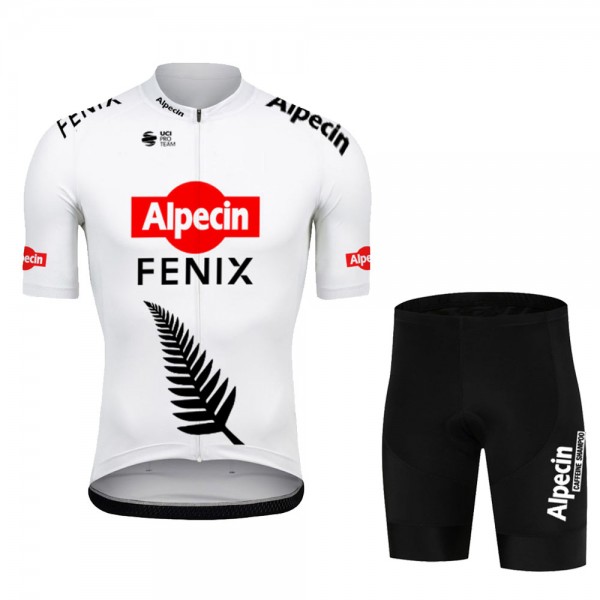 Alpecin Fenix New zealand Pro Team 2021 Fietskleding Fietsshirt Korte Mouw+Korte Fietsbroeken Bib 20210526