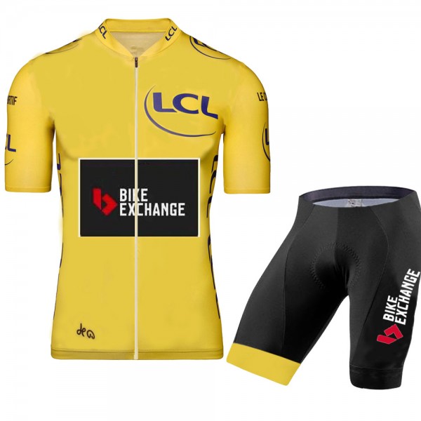 Bike Exchange Tour De France Pro Team 2021 Fietskleding Fietsshirt Korte Mouw+Korte Fietsbroeken Bib 20210533