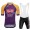 Purple France Tour Alpecin Fenix New Pro Team 2021 Fietskleding Fietsshirt Korte Mouw+Korte Fietsbroeken Bib 70614