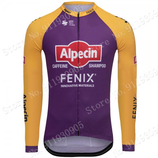 Purple France Tour 2021 Alpecin Fenix Pro Team Fietsshirt Lange Mouw 70615