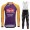 Purple France Tour 2021 Alpecin Fenix Pro Team Wielerkleding Set Fietsshirts Lange Mouw+Lange Fietsrbroek Bib 70620