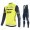 Trek Segafredo 2021 Fietskleding Fietsshirt Lange Mouw+Lange Fietsbroek Bib geel 41