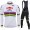 2021 Alpecin Fenix World Champion wit Fietskleding Fietsshirt Lange Mouw+Lange Fietsbroek Bib 84