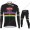 2021 Alpecin Fenix World Champion zwart Fietskleding Fietsshirt Lange Mouw+Lange Fietsbroek Bib 87