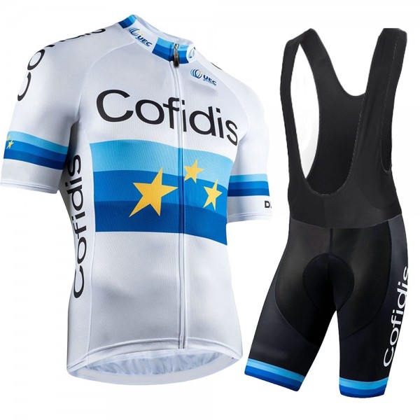 Cofidis 2021 Team Fietskleding Fietsshirt Korte Mouw+Korte Fietsbroeken Bib 2021052913