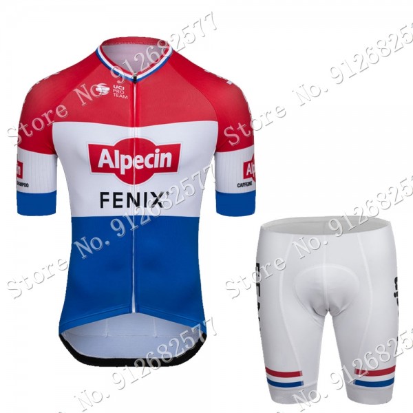 Team 2022 Netherland alpecin fenix Fietskleding Fietsshirt Korte Mouw+Korte Fietsbroeken 202201111