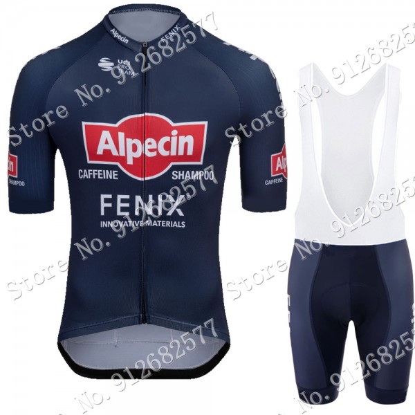 Team 2022 Blue alpecin fenix Fietskleding Fietsshirt Korte Mouw+Korte Fietsbroeken Bib 202201123