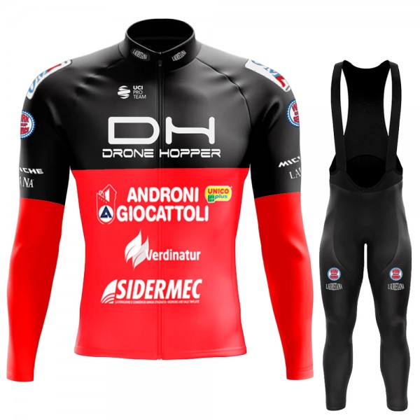 Drone Hopper-Androni Giocattoli 2022 Pro Team Fietskleding Fietsshirt Lange Mouw+Lange Fietsbroek Bib 202212205