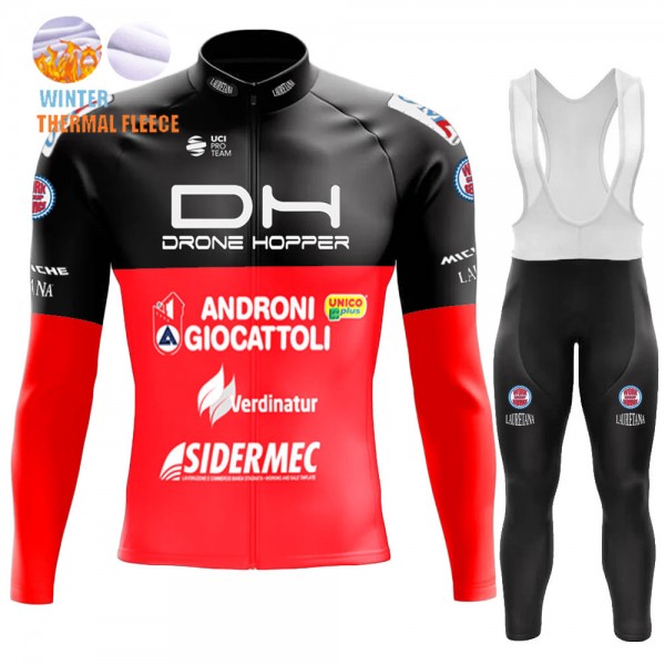 Winter Drone Hopper-Androni Giocattoli 2022 Pro Team Fietskleding Fietsshirt Lange Mouw+Lange Fietsbroek Bib 202212214