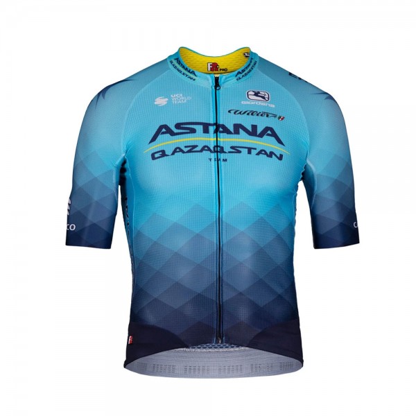 Team ASTANA QAZAQSTAN 2022 Wielerkleding Fietsshirt Korte Mouw 2022052912