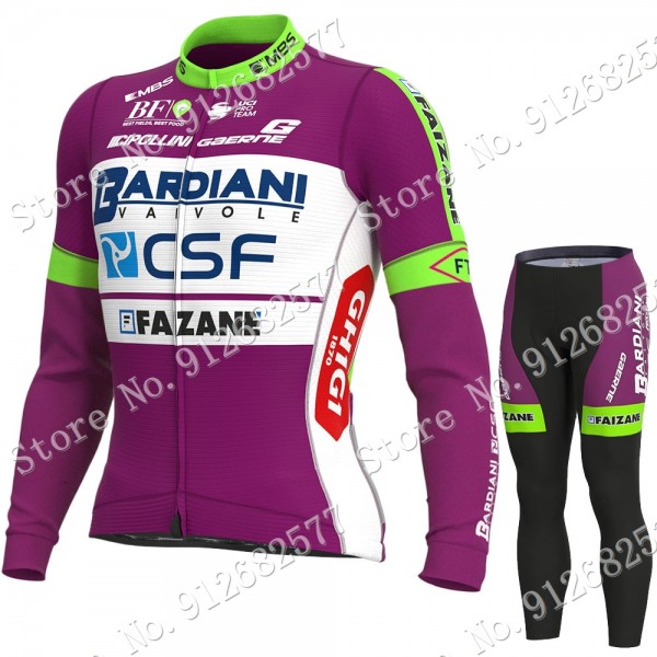 bardiani csf 2022 Pro Team Fietskleding Fietsshirt Lange Mouw+Lange Fietsbroek 2022030634