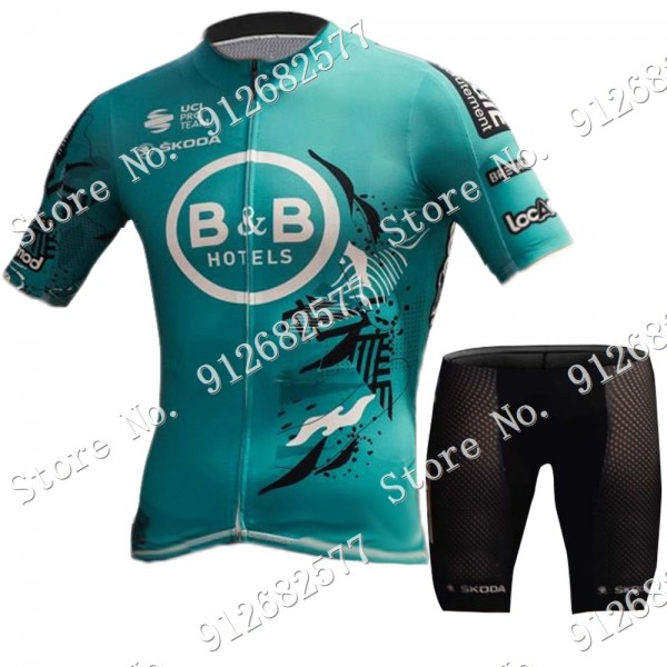 Team B-B HOTELS P-B KTM 2022 Fietskleding Fietsshirt Korte Mouw+Korte Fietsbroeken Bib 2022122615