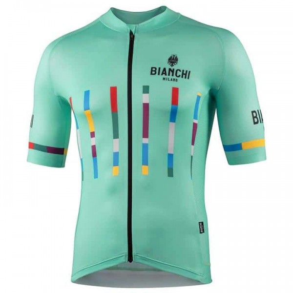 2022 Bianchi Milano Fanaco Green Wielerkleding Fietsshirt Korte Mouw r5crE