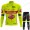 bingoal WALLONIE BRUXELLES 2022 Pro Team Fietskleding Fietsshirt Lange Mouw+Lange Fietsbroek Bib 202202196