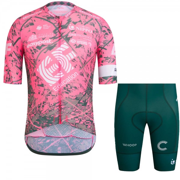 Team EF EDUCATION-EASYPOST 2022 Fietskleding Fietsshirt Korte Mouw+Korte Fietsbroeken 2022052905