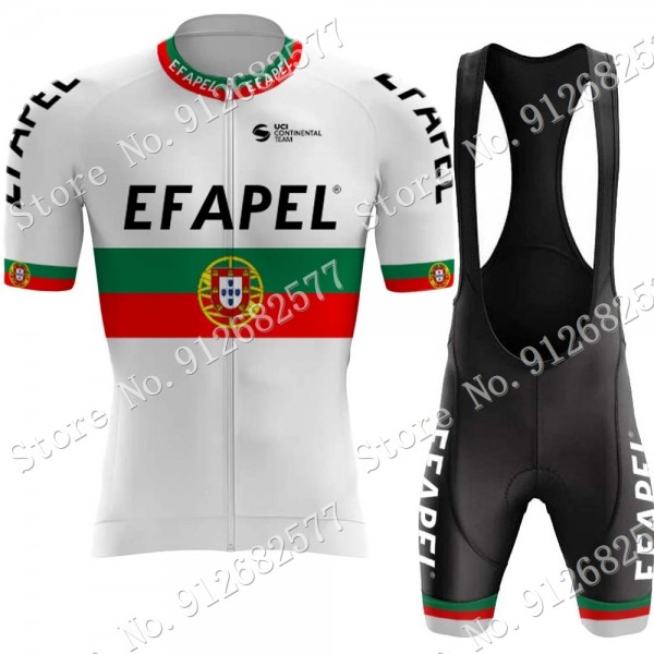 Team Efapel Portugal 2022 Fietskleding Fietsshirt Korte Mouw+Korte Fietsbroeken Bib 202202217