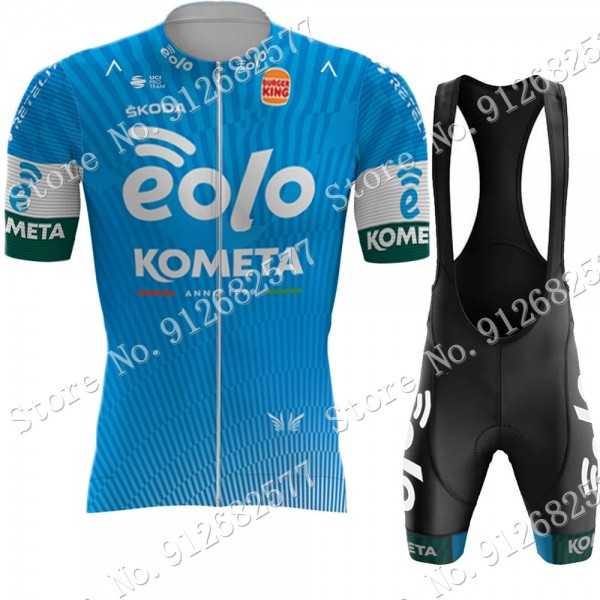 Team eolo kometa 2022 Fietskleding Fietsshirt Korte Mouw+Korte Fietsbroeken 202202222