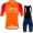 ineos grenadier Tour De France 2022 Team Fietskleding Fietsshirt Korte Mouw+Korte Fietsbroeken Bib Orange 202225