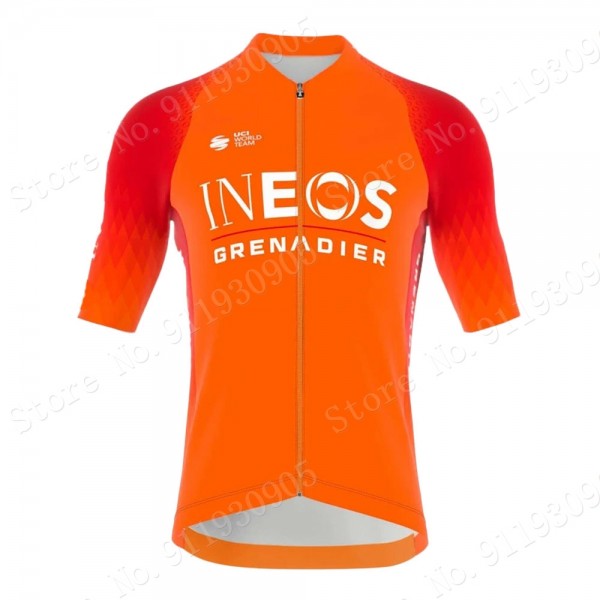 ineos grenadier Tour De France 2022 Team Wielerkleding Fietsshirt Korte Mouw Orange 202222