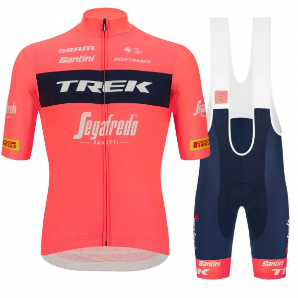 Team TREK SEGAFREDO 2022 Fietskleding Fietsshirt Korte Mouw+Korte Fietsbroeken Bib RED 2022052940