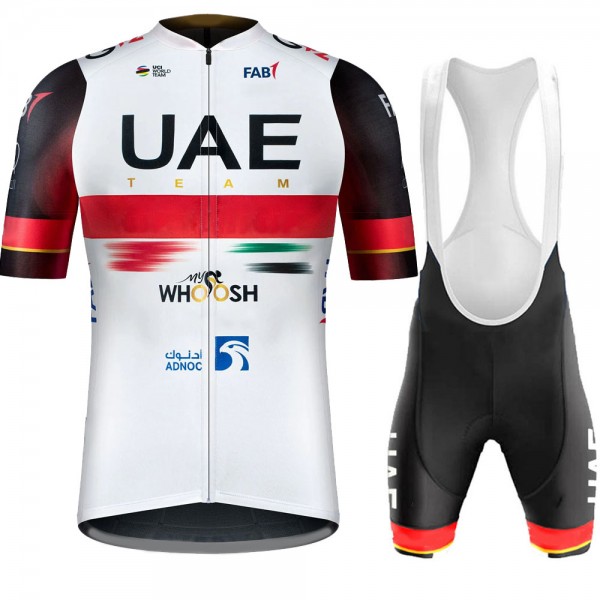 Team uae emirates 2022 Fietskleding Fietsshirt Korte Mouw+Korte Fietsbroeken Bib 2022030712