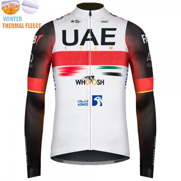 Winter uae emirates 2022 Pro Team Fietsshirt Lange Mouw 2022030720