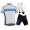 2015 Orbea wit-blauw Fietskleding Set Fietsshirt Korte Mouwen+Fietsbroek Bib Korte 2199